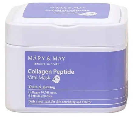 MARY&MAY Collagen Peptide Vital Mask 30pc